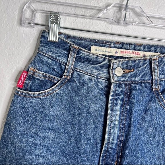 Bongo Jeans Women Size 3 Vintage 80s 90s Mom Tapered High Waisted Rise Blue B - Picture 4 of 9